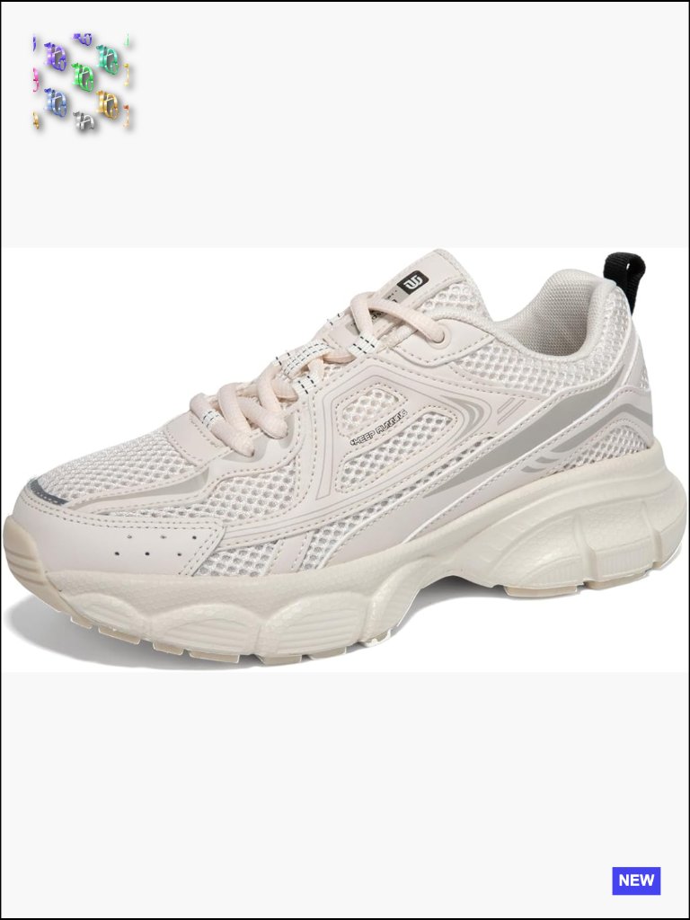 Chunky Fashion Sneakers Mesh Breathable Athletic Gym Workout Casual Platform